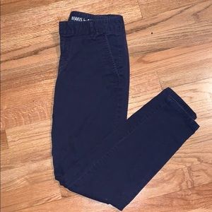 Gap Skinny Mini Khaki Navy 00 pants